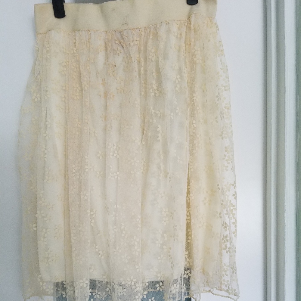 Ivory Lace Full Skirt